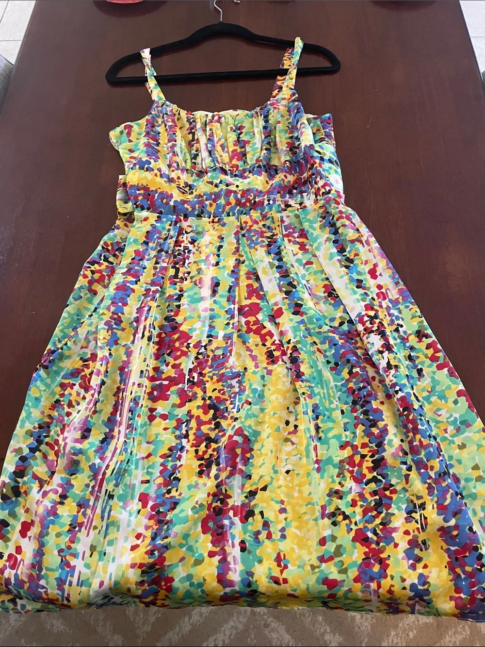 Sundress with Vibrant Multi-Color Confetti Print
